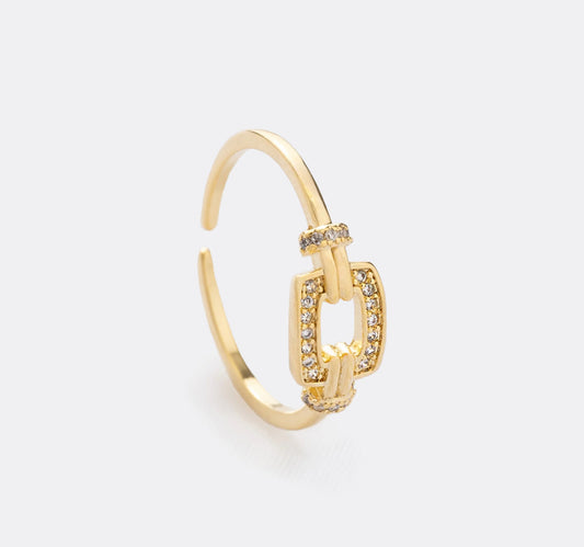Anillo Crystal Box Ajustable