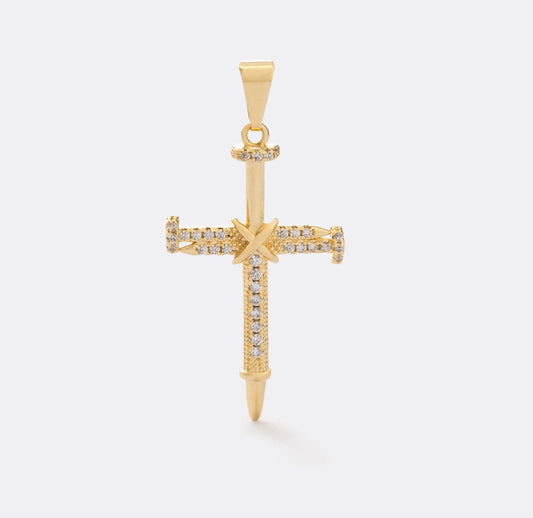 D Cruz Clavos Circonias Cristal